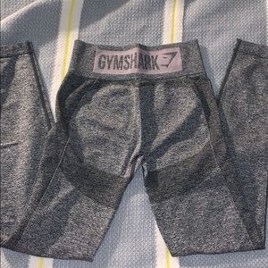 Black/pink flex high waisted leggings